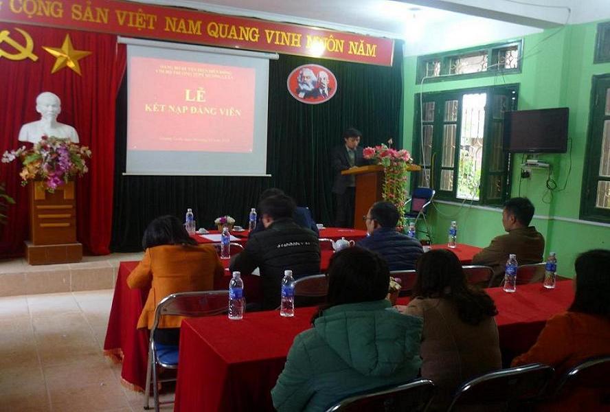 Lễ kết nạp đảng viên tháng 01/2018